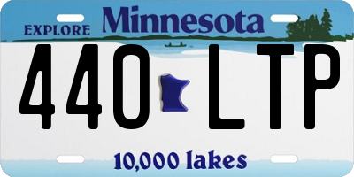 MN license plate 440LTP