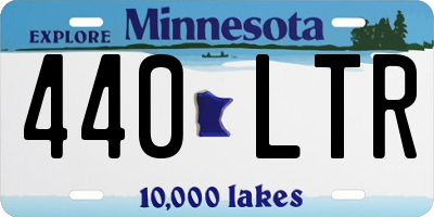 MN license plate 440LTR