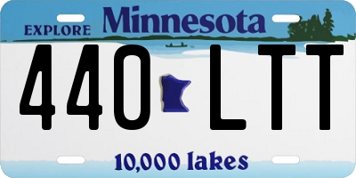 MN license plate 440LTT