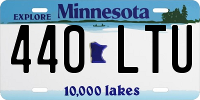 MN license plate 440LTU