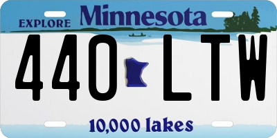 MN license plate 440LTW