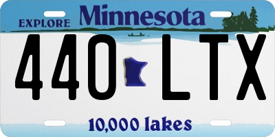 MN license plate 440LTX