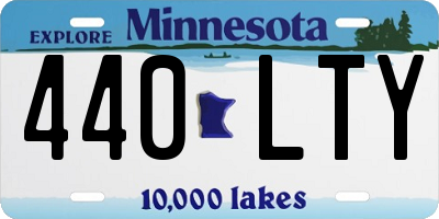 MN license plate 440LTY