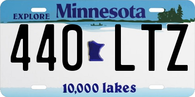 MN license plate 440LTZ