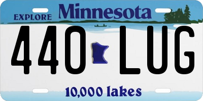 MN license plate 440LUG