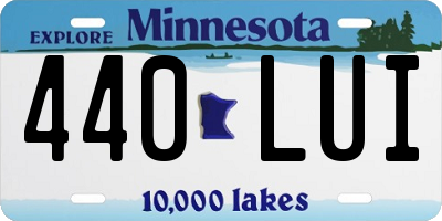 MN license plate 440LUI