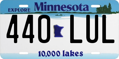 MN license plate 440LUL