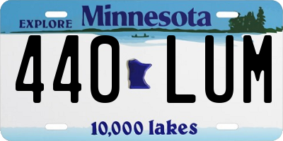 MN license plate 440LUM
