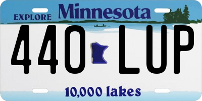 MN license plate 440LUP