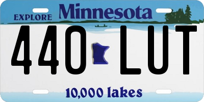 MN license plate 440LUT