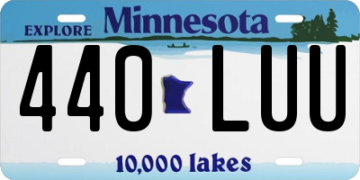 MN license plate 440LUU
