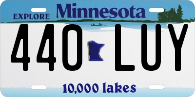 MN license plate 440LUY