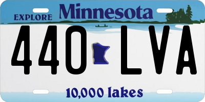 MN license plate 440LVA