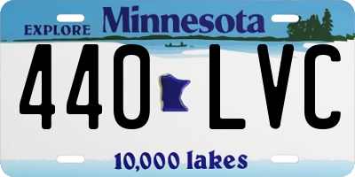 MN license plate 440LVC