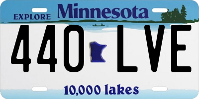 MN license plate 440LVE