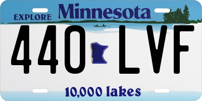 MN license plate 440LVF