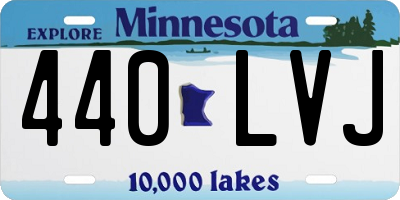 MN license plate 440LVJ