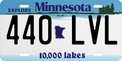 MN license plate 440LVL