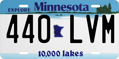 MN license plate 440LVM