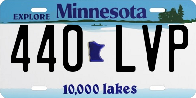 MN license plate 440LVP