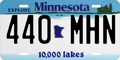 MN license plate 440MHN