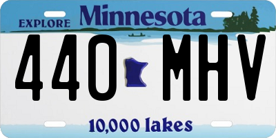 MN license plate 440MHV