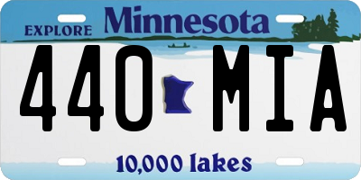 MN license plate 440MIA