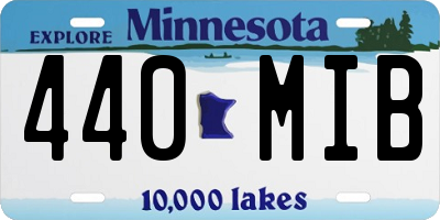 MN license plate 440MIB