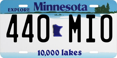MN license plate 440MIO