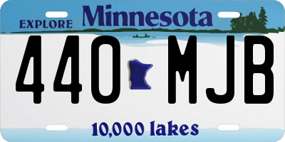 MN license plate 440MJB