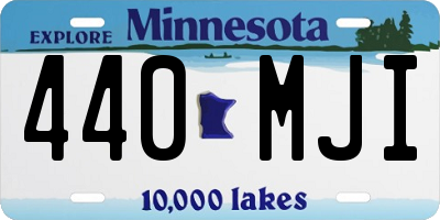 MN license plate 440MJI