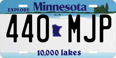 MN license plate 440MJP