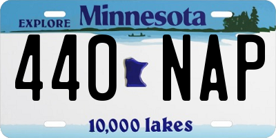 MN license plate 440NAP
