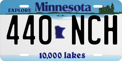 MN license plate 440NCH