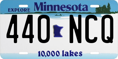 MN license plate 440NCQ