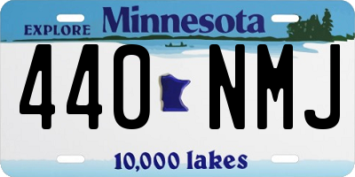 MN license plate 440NMJ
