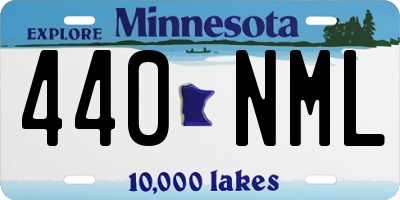 MN license plate 440NML