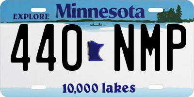 MN license plate 440NMP