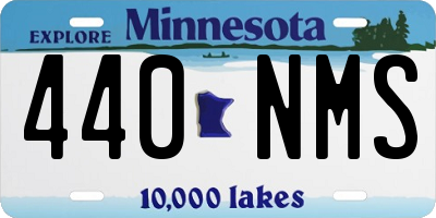 MN license plate 440NMS