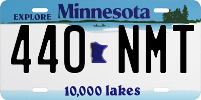 MN license plate 440NMT