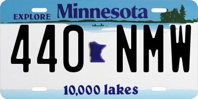 MN license plate 440NMW
