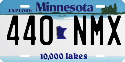 MN license plate 440NMX
