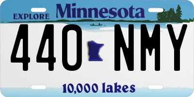 MN license plate 440NMY