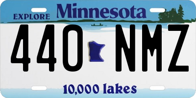 MN license plate 440NMZ