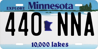 MN license plate 440NNA