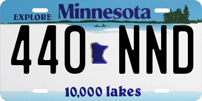 MN license plate 440NND