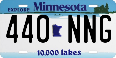 MN license plate 440NNG