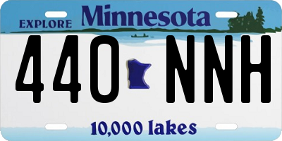 MN license plate 440NNH