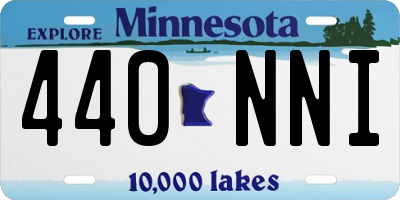 MN license plate 440NNI