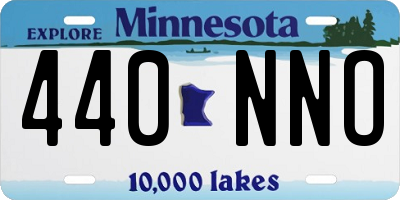 MN license plate 440NNO